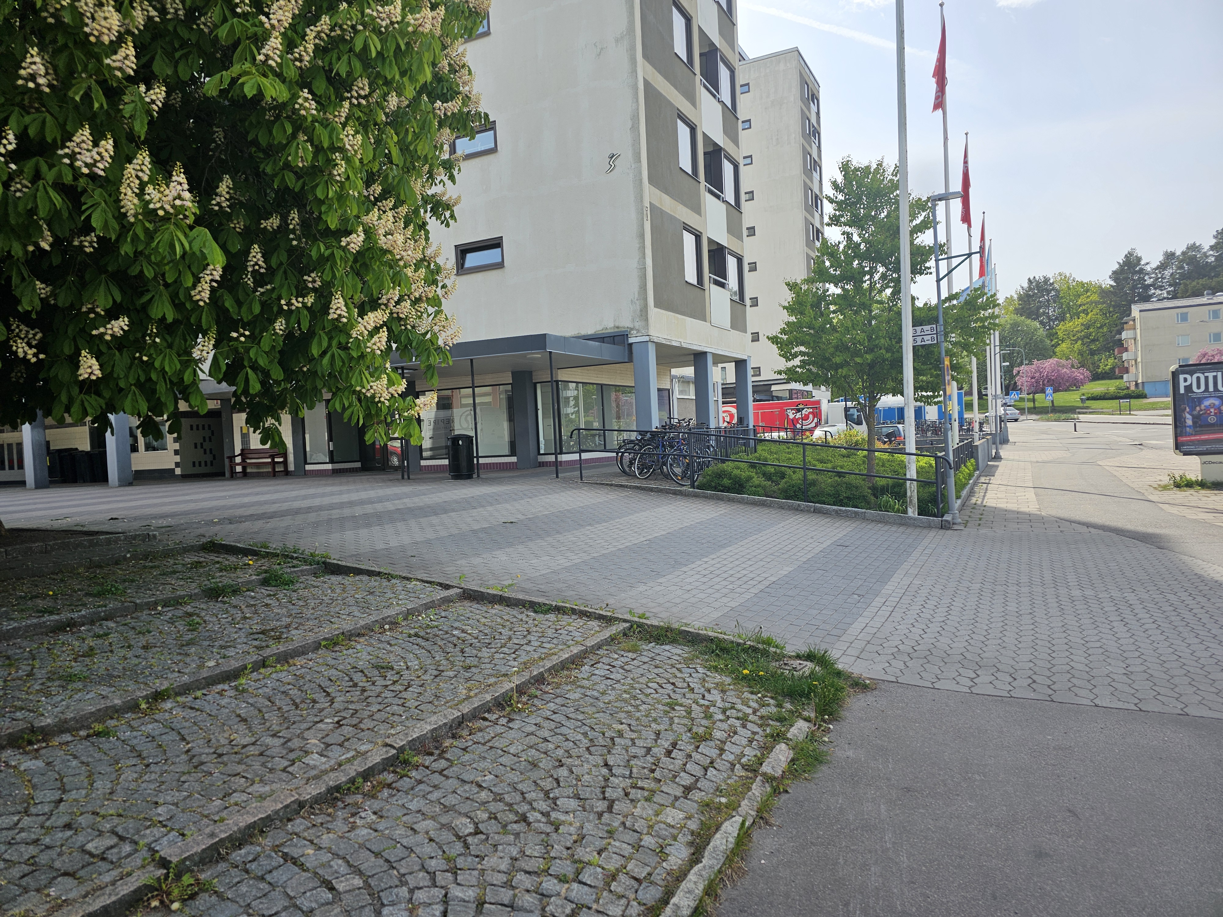 Många bussar åker till Johannelund